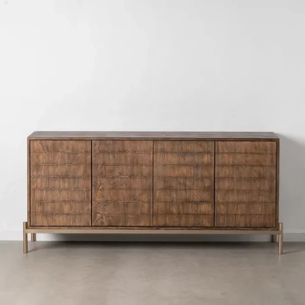 APARADOR MARRÓN MADERA-HIERRO SALÓN 179,50 X 45 X 84,50 CM - Imagen 2