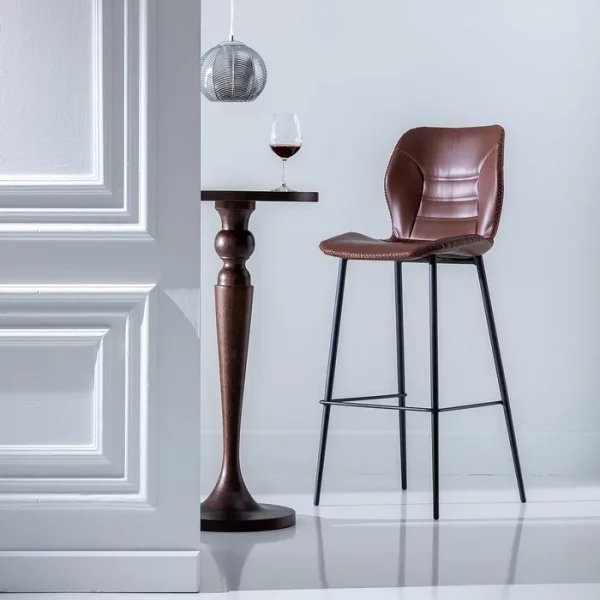 MESA AUXILIAR MARRÓN MADERA DE MANGO 40 X 40 X 90 CM
