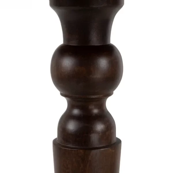 MESA AUXILIAR MARRÓN MADERA DE MANGO 40 X 40 X 90 CM - Imagen 5