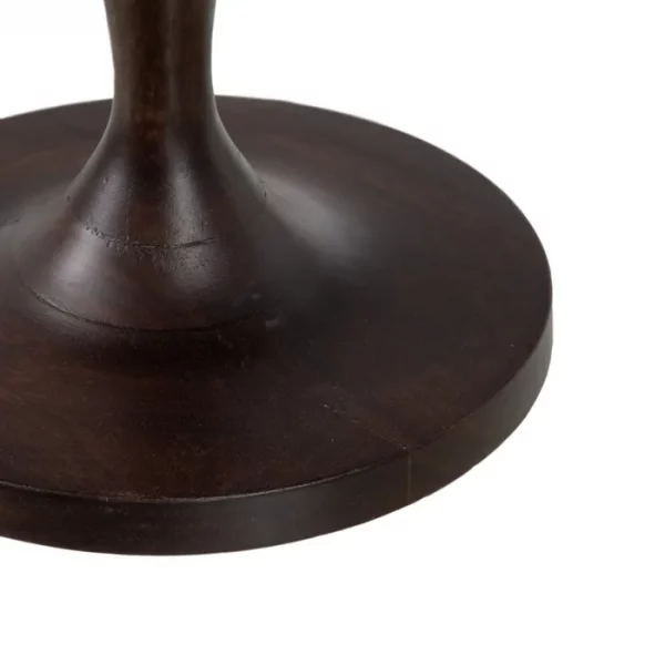 MESA AUXILIAR MARRÓN MADERA DE MANGO 40 X 40 X 90 CM - Imagen 6