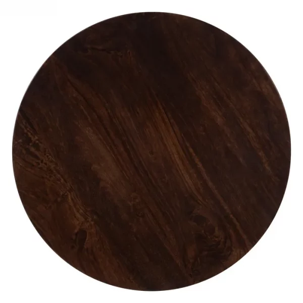 MESA AUXILIAR MARRÓN MADERA DE MANGO 40 X 40 X 90 CM - Imagen 7