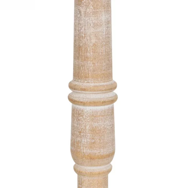 LÁMPARA MESA NATURAL MADERA / TEJIDO 40 X 40 X 82,50 CM - Imagen 5