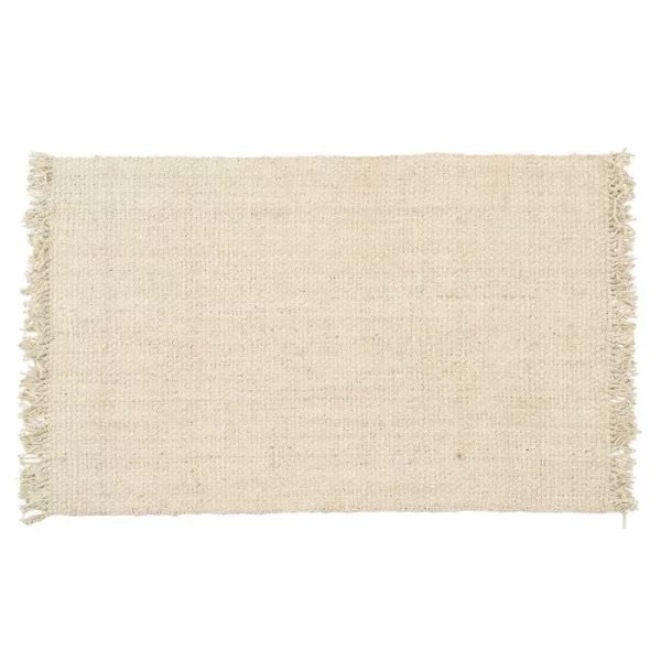 ALFOMBRA CREMA YUTE ALTEA DECORACIÓN 160 X 230 CM