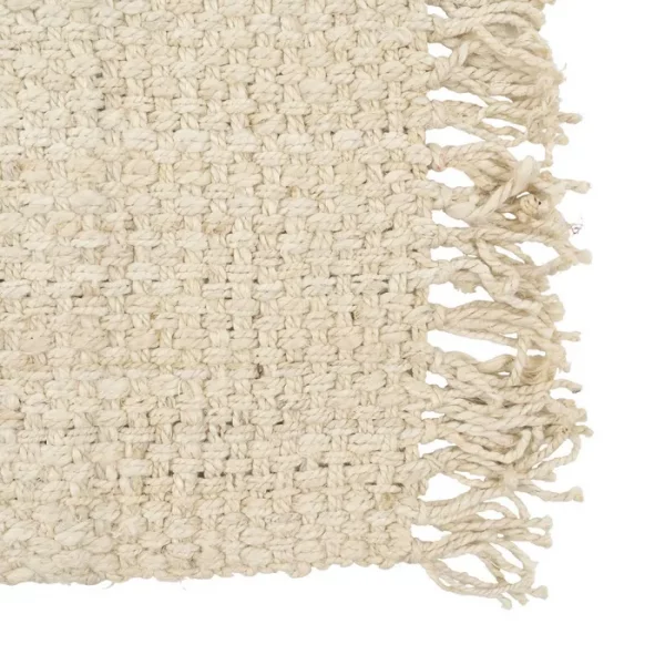 ALFOMBRA CREMA YUTE ALTEA DECORACIÓN 160 X 230 CM - Imagen 3
