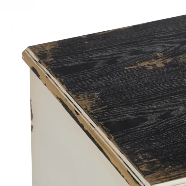 CÓMODA BLANCO ROZADO MADERA 105 X 50 X 87,50 CM - Imagen 5