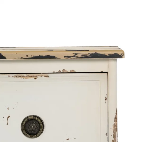CÓMODA BLANCO ROZADO MADERA 105 X 50 X 87,50 CM - Imagen 6