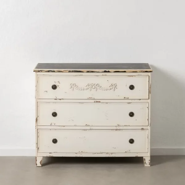 CÓMODA BLANCO ROZADO MADERA 105 X 50 X 87,50 CM - Imagen 2