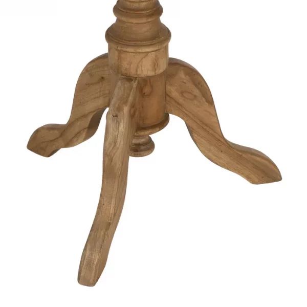 MESA AUXILIAR NATURAL MADERA MINDI SALÓN 50 X 50 X 64 CM - Imagen 8