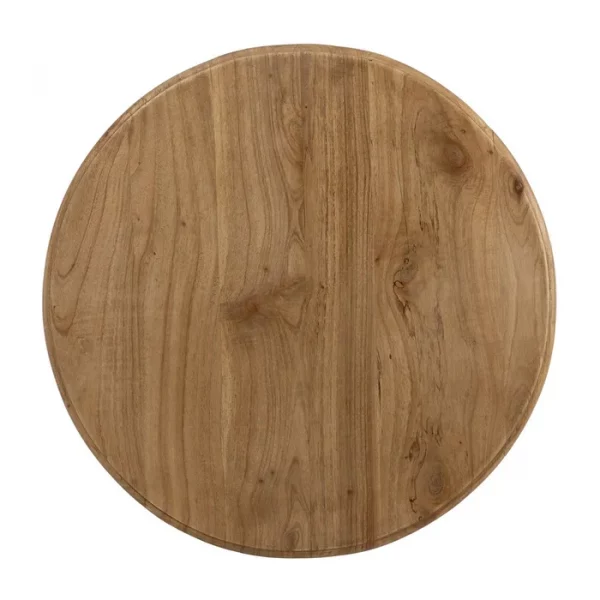 MESA AUXILIAR NATURAL MADERA MINDI SALÓN 50 X 50 X 64 CM - Imagen 10