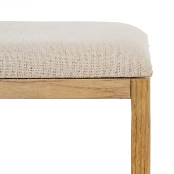S/2 BANQUETA NATURAL MADERA DE TECA 115 X 35 X 45 CM - Imagen 7