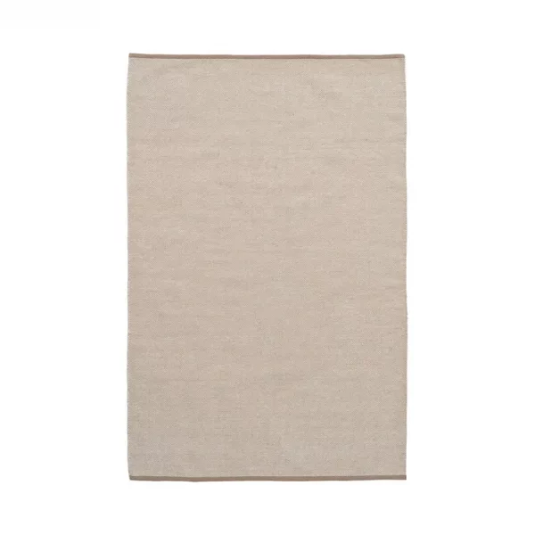 ALFOMBRA BLANCO NATURAL LANA-ALGODÓN 160 X 230 CM