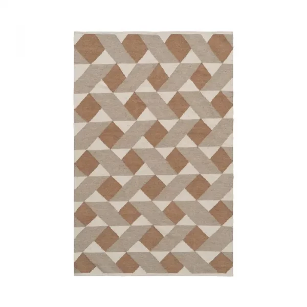 ALFOMBRA MULTICOLOR LANA-ALGODÓN 160 X 230 CM