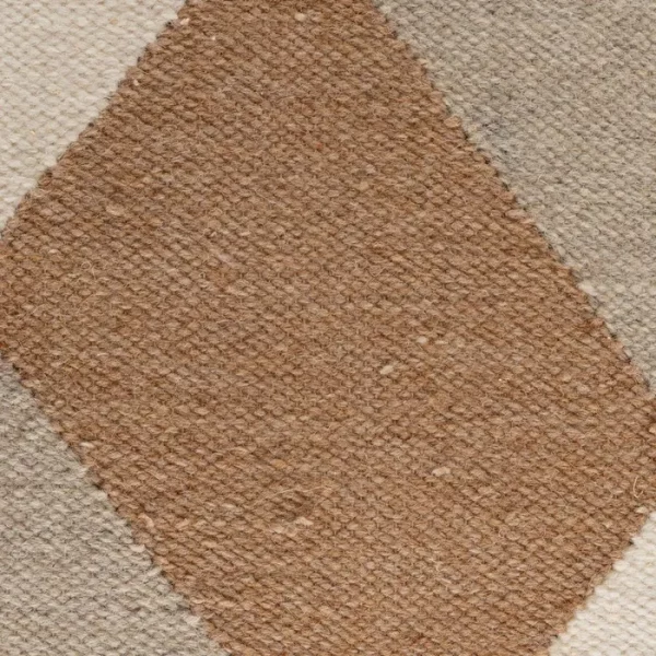 PUF MULTICOLOR LANA-ALGODÓN DECORACIÓN 80 X 80 X 40 CM - Imagen 4