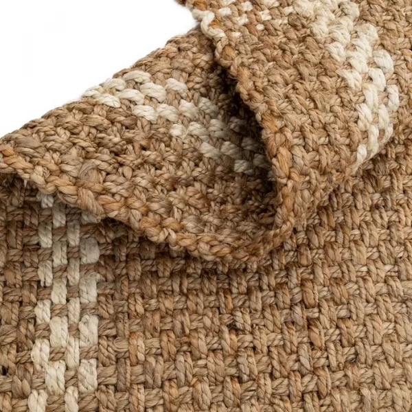 ALFOMBRA NATURAL-BLANCO YUTE ALTEA 160 X 230 CM - Imagen 3