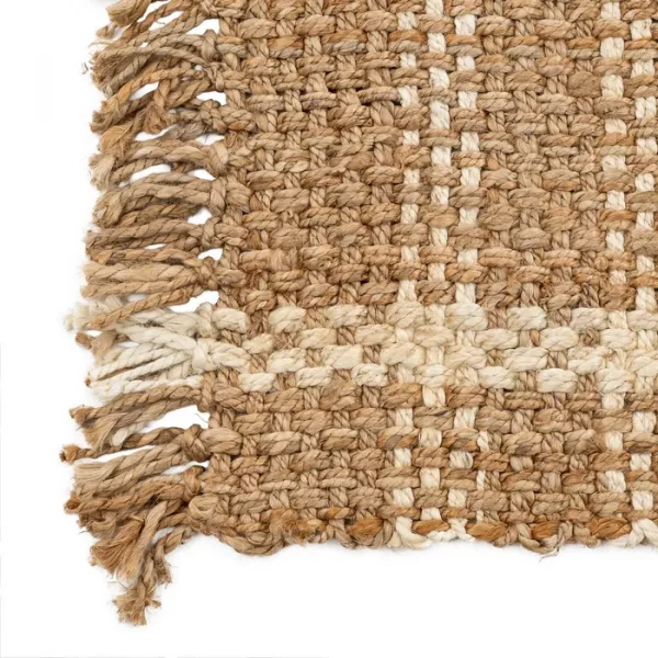 ALFOMBRA NATURAL-BLANCO YUTE ALTEA 160 X 230 CM - Imagen 4