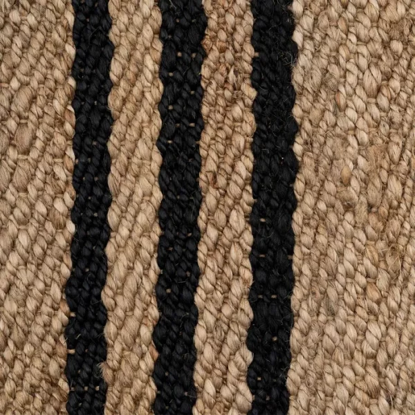 ALFOMBRA NATURAL-NEGRO YUTE ALTEA 160 X 230 CM - Imagen 6