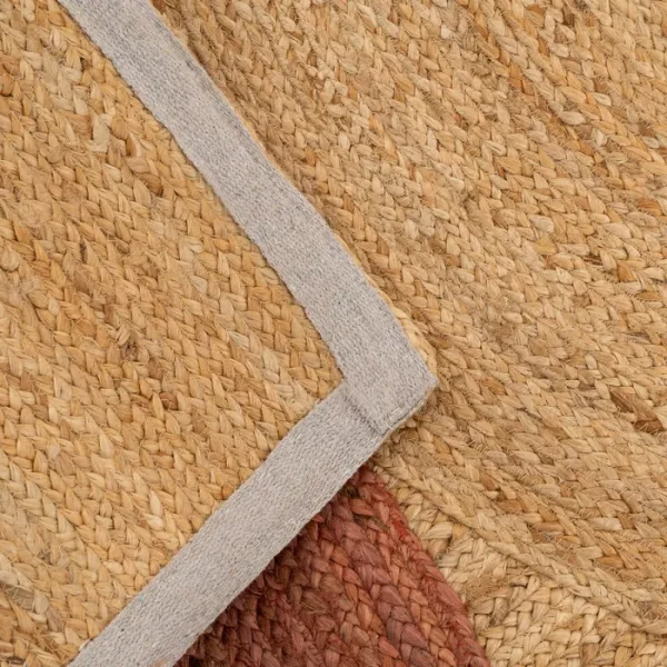 ALFOMBRA TERRACOTA YUTE DECORACIÓN 160 X 230 CM - Imagen 5