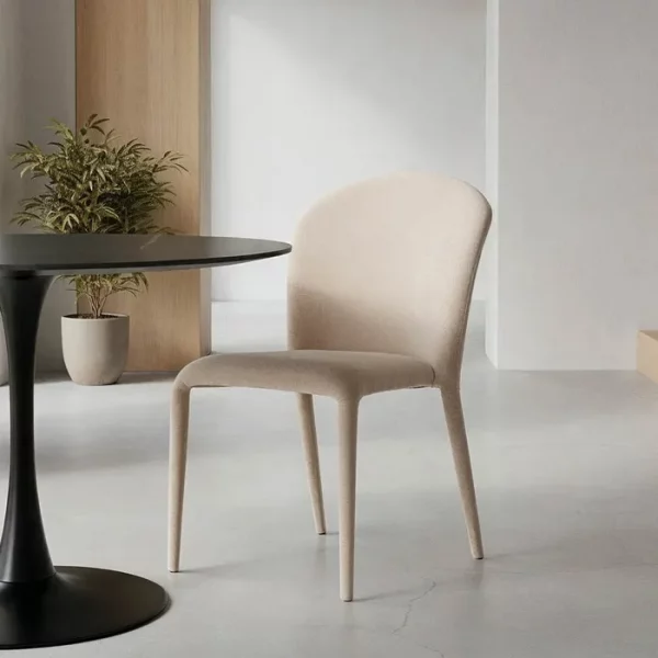 SILLA GRIS TEJIDO SALÓN 50 X 61 X 82 CM
