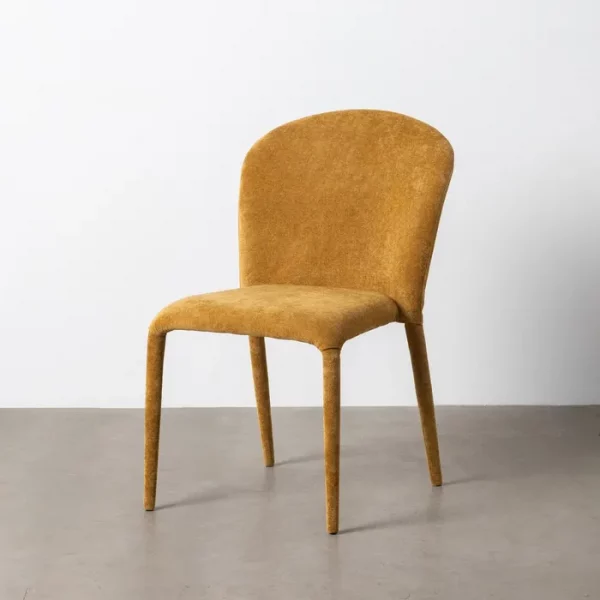 SILLA MOSTAZA TEJIDO SALÓN 50 X 61 X 82 CM - Imagen 2