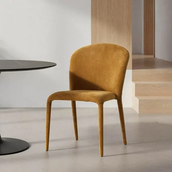 SILLA MOSTAZA TEJIDO SALÓN 50 X 61 X 82 CM