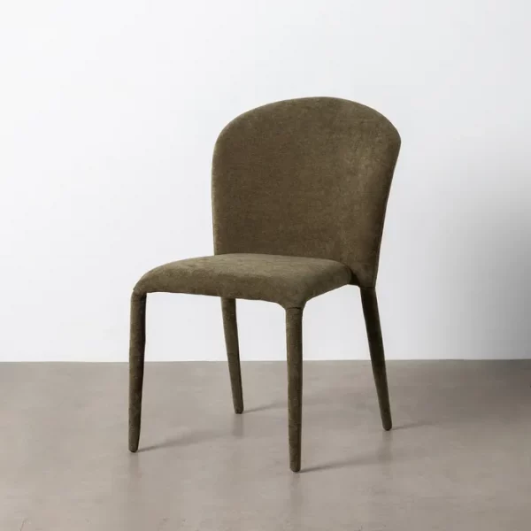 SILLA VERDE TEJIDO SALÓN 50 X 61 X 82 CM - Imagen 2