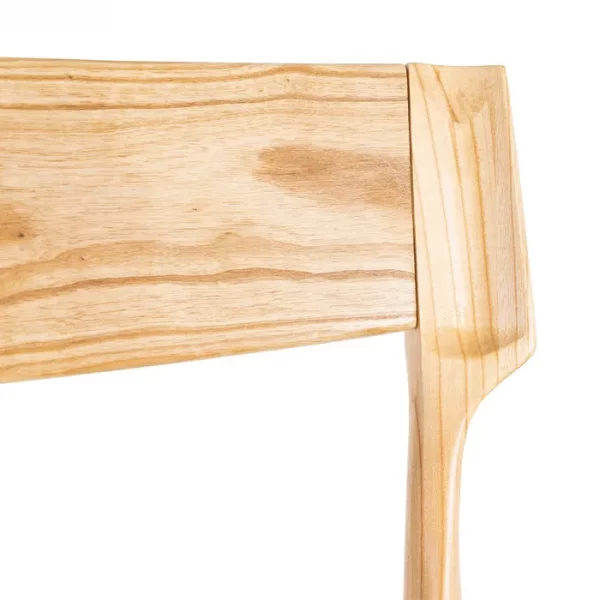 SILLA NATURAL-BEIGE MADERA 46 X 50 X 81 CM - Imagen 9