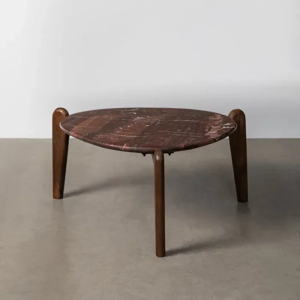 MESA CENTRO MÁRMOL/MADERA SALÓN 82 X 85 X 40 CM