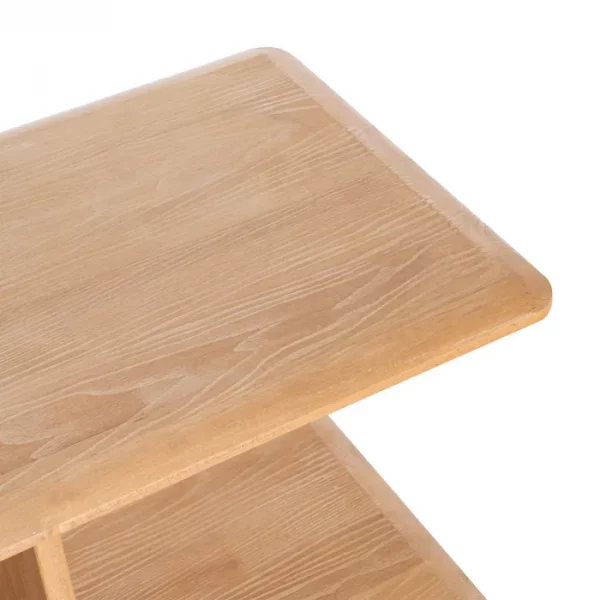 ESTANTERÍA NATURAL MADERA DE CAUCHO 180 X 38 X 83 CM - Imagen 5