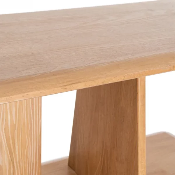 ESTANTERÍA NATURAL MADERA DE CAUCHO 180 X 38 X 83 CM - Imagen 6
