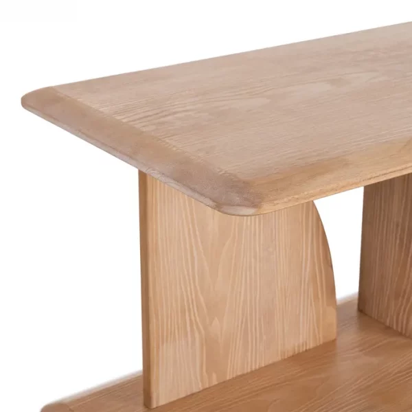 ESTANTERÍA NATURAL MADERA DE CAUCHO 180 X 38 X 83 CM - Imagen 8