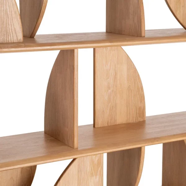 ESTANTERÍA NATURAL MADERA DE CAUCHO 180 X 38 X 161 CM - Imagen 7