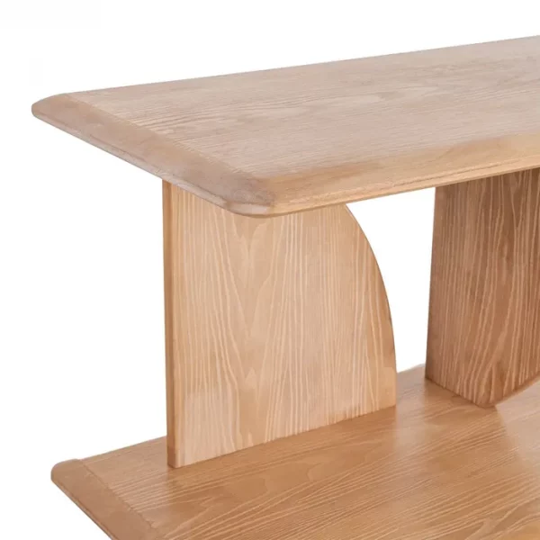 ESTANTERÍA NATURAL MADERA DE CAUCHO 180 X 38 X 161 CM - Imagen 8