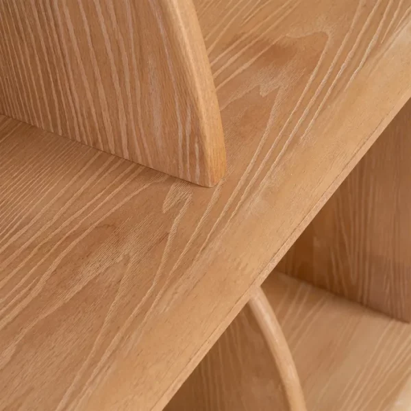 ESTANTERÍA NATURAL MADERA DE CAUCHO 180 X 38 X 161 CM - Imagen 9