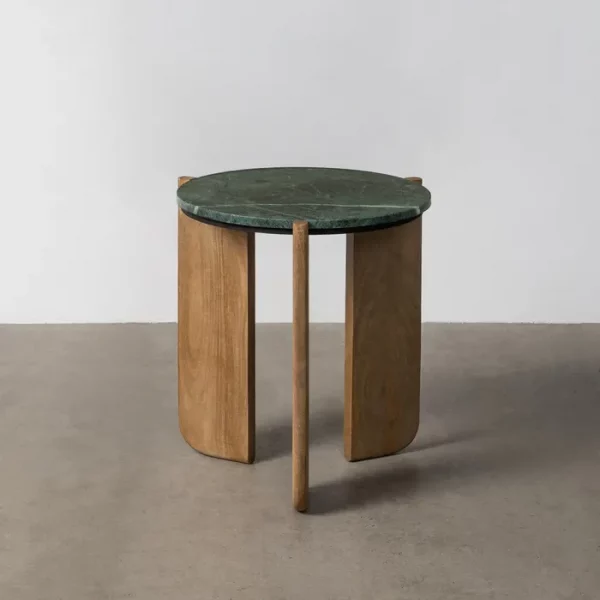 MESA AUXILIAR NATURAL-VERDE 46 X 46 X 50 CM