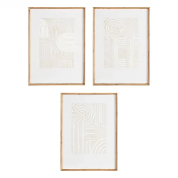 CUADRO RELIEVE 3/M BLANCO MADERA 52,50 X 3,50 X 72 CM