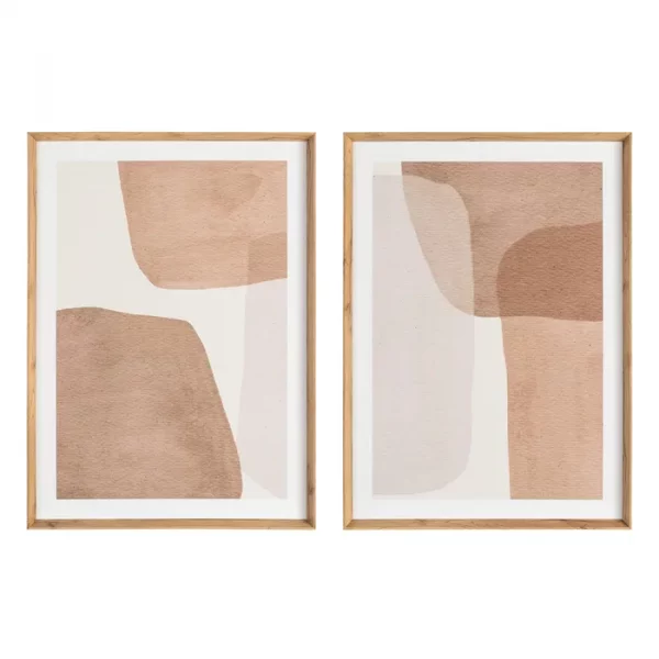 CUADRO ABSTRACTO 2/M MADERA IMPRESO 52 X 3 X 72 CM