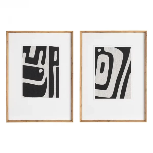 CUADRO ABSTRACTO 2/M MADERA IMPRESO 52 X 3 X 72 CM