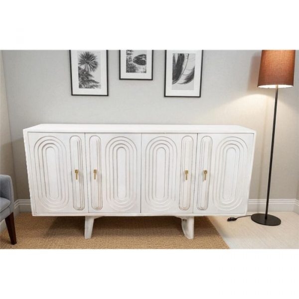MUEBLE 4 PUERTAS MADERA MANGO 152X42X81CM