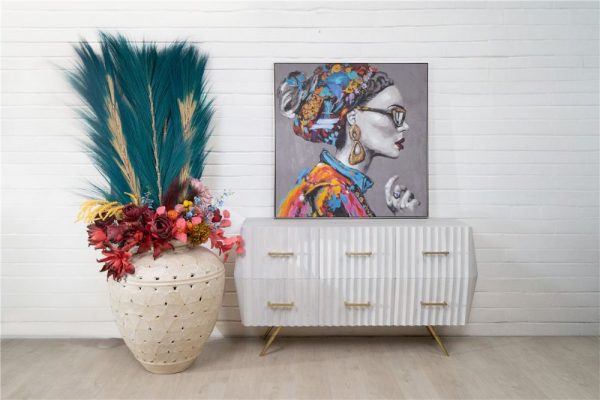 MUEBLE 6 CAJONES MADERA MANGO - Imagen 4