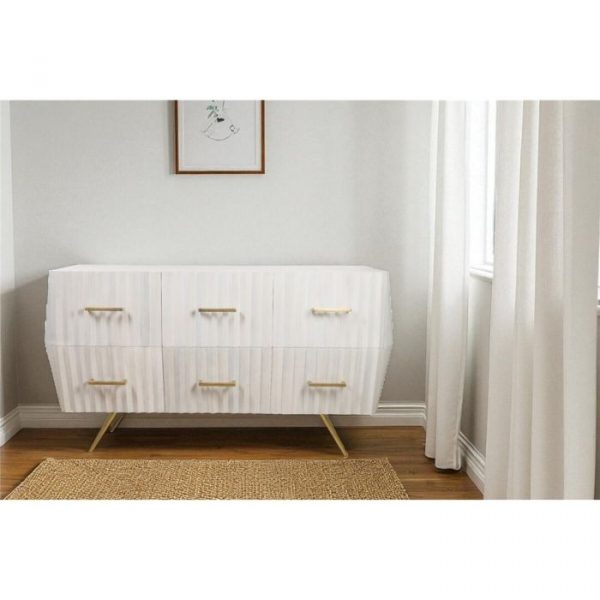 MUEBLE 6 CAJONES MADERA MANGO