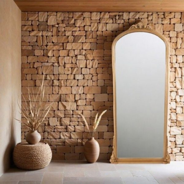 ESPEJO SUELO DM DORADO GUIRNALDA 84X6X183CM