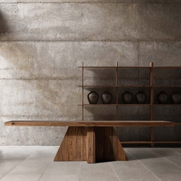 MESA COMEDOR BRUTALIST 320X110X76CM - Imagen 2