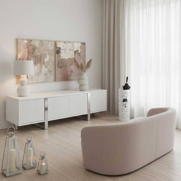 CUADRO LIENZO MARCO MADERA NATURAL 100X100CM ABSTRACTO