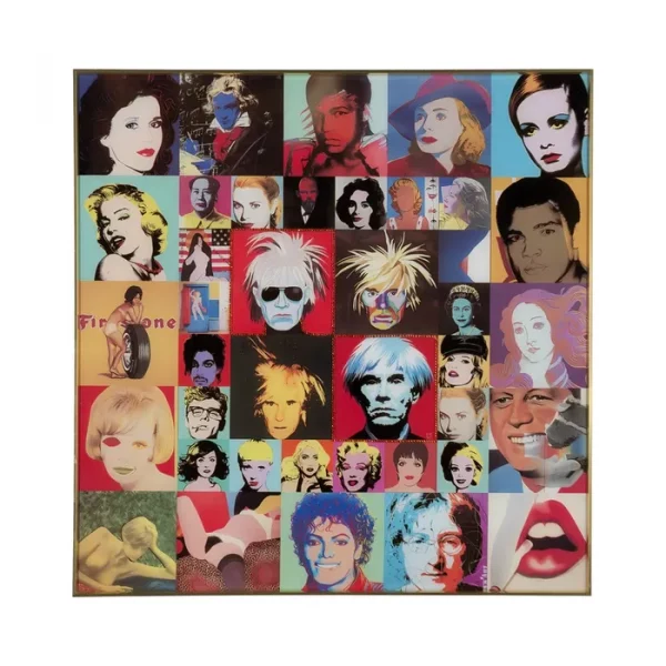 CUADRO IMPRESIÓN POP ART CRISTAL 80 X 80 CM