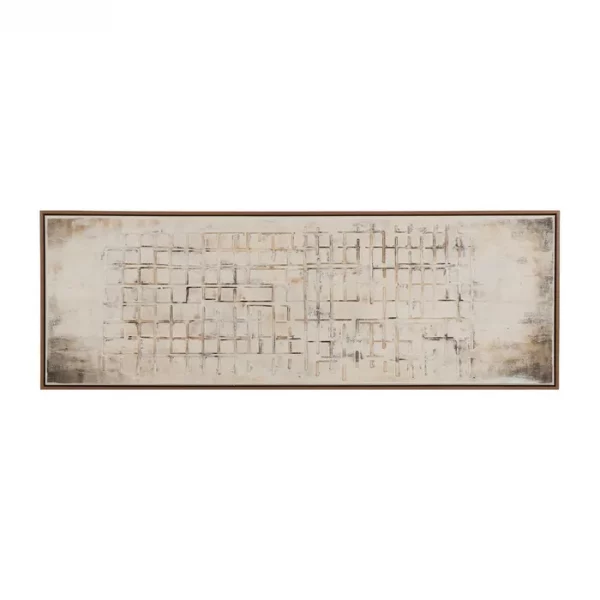 CUADRO TEXTURA LIENZO DECORACIÓN 153 X 53 CM