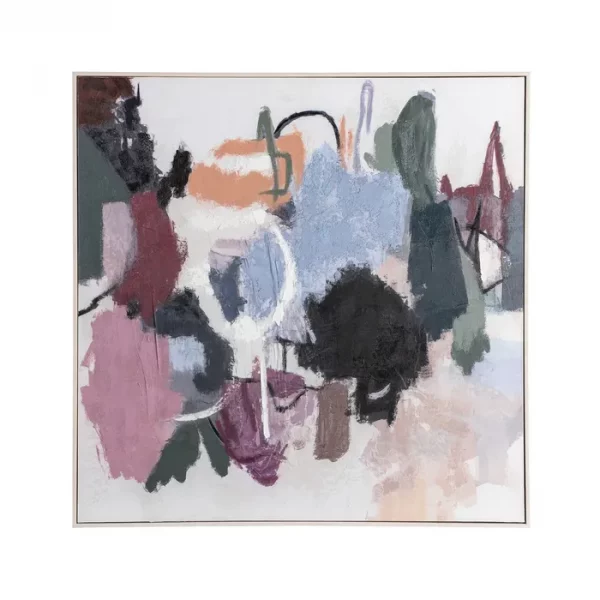 CUADRO PINTURA ABSTRACTO MULTICOLOR 100 X 4,50 X 100 CM