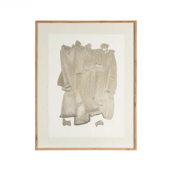 CUADRO ABSTRACTO MADERA-CRISTAL IMPRESO 76 X 3 X 98 CM