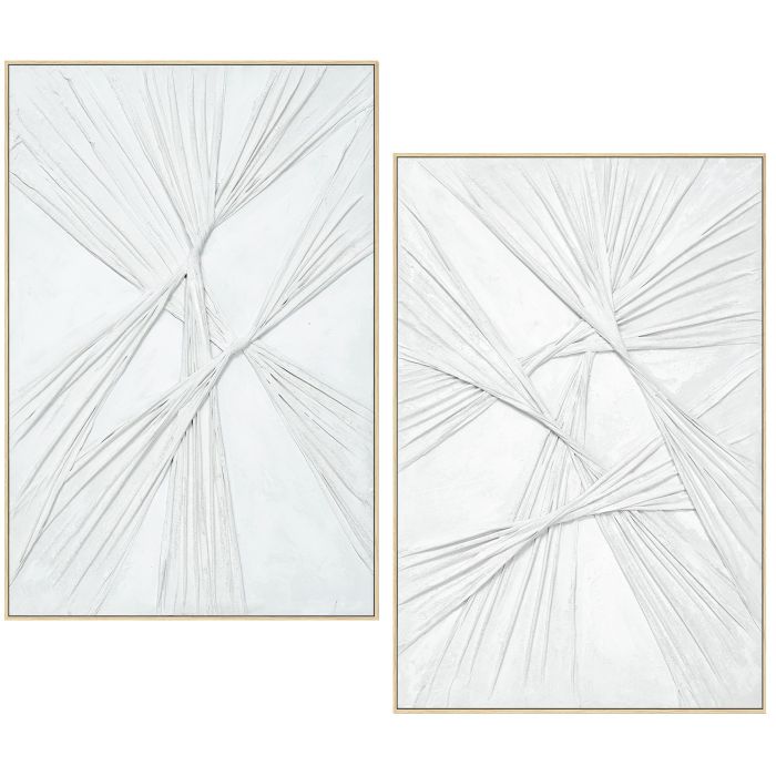 CUADRO LIENZO MARCO MADERA NATURAL 80X120CM 100% PINT.A MANO