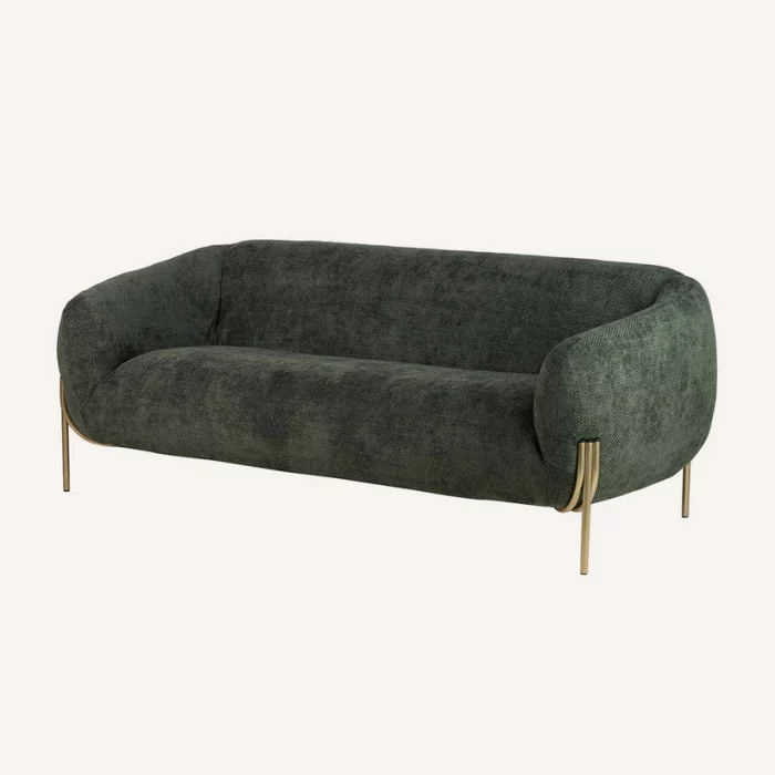 SOFA CHENILLA VERDE ZEPHYR 198X86X75CM