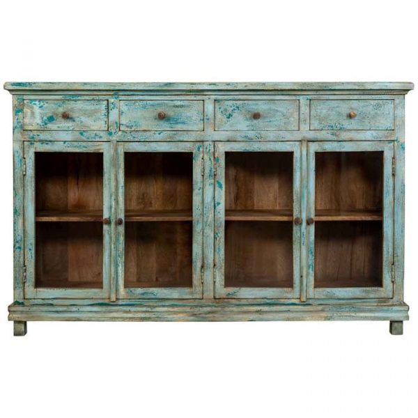 APARADOR MADERA MANGO CRISTAL 160x40x100CM